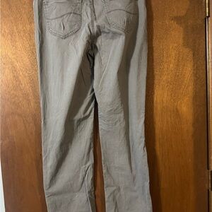 Gray Straight-Leg Pants